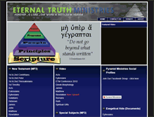 Tablet Screenshot of eternaltruthworldwide.com